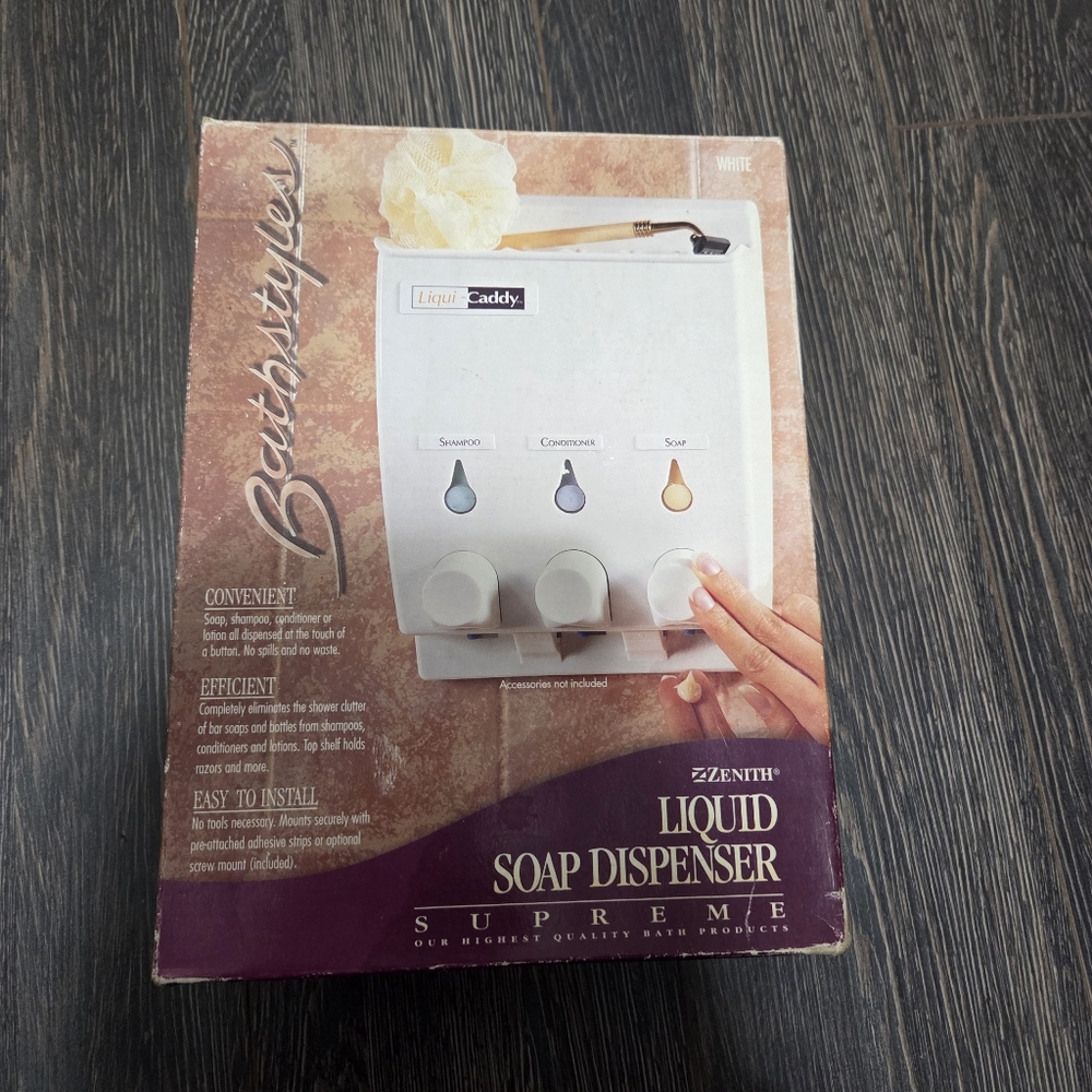 Zenith White Liquid Soap Dispenser